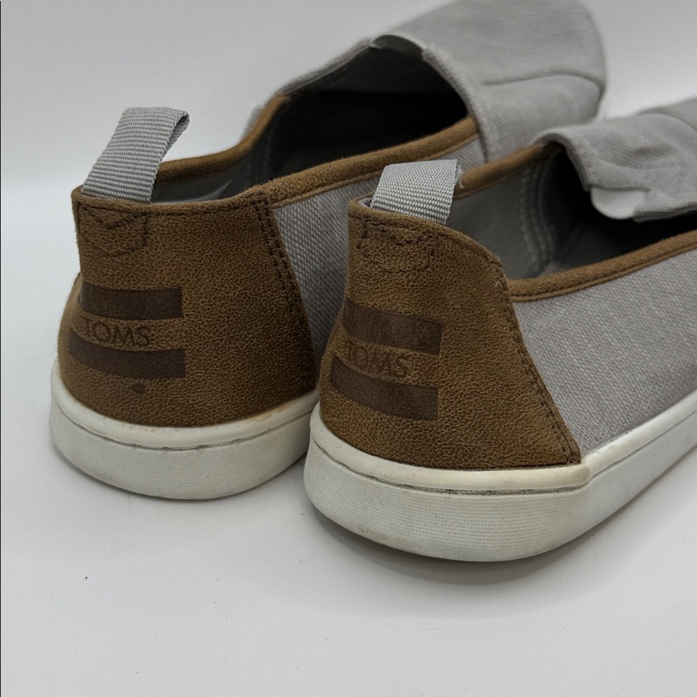 TOMS Gray Slip-On Loafers - Picture 5 of 8